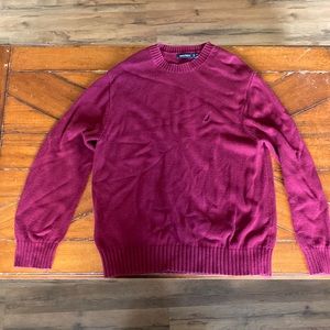 Nautica crew neck sweater size XL maroon